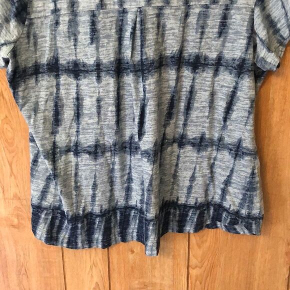Style & Co Blue Tie Dye Plus Sized Tee Shirt 2X - Picture 10 of 12